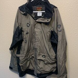Stearns Men’s Olive & Black Raincoat Jacket